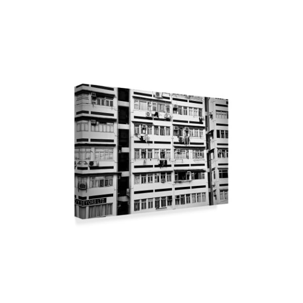 American School 'Hong Kong Apartment Black And White' Canvas Art,12x19